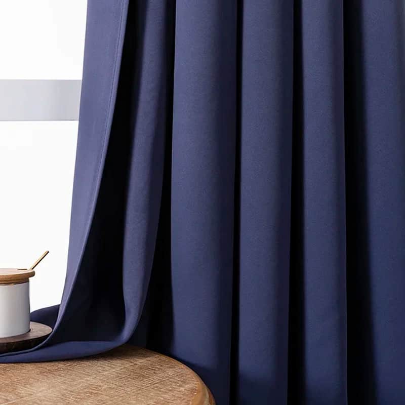 rideau thermique bleu