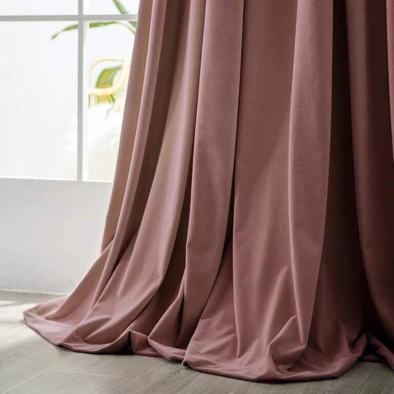 Rideaux Entrelacés Laine Sur Mesure – Crème Thermique – 8 Pieds De Goutte