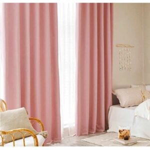 rideau thermique rose